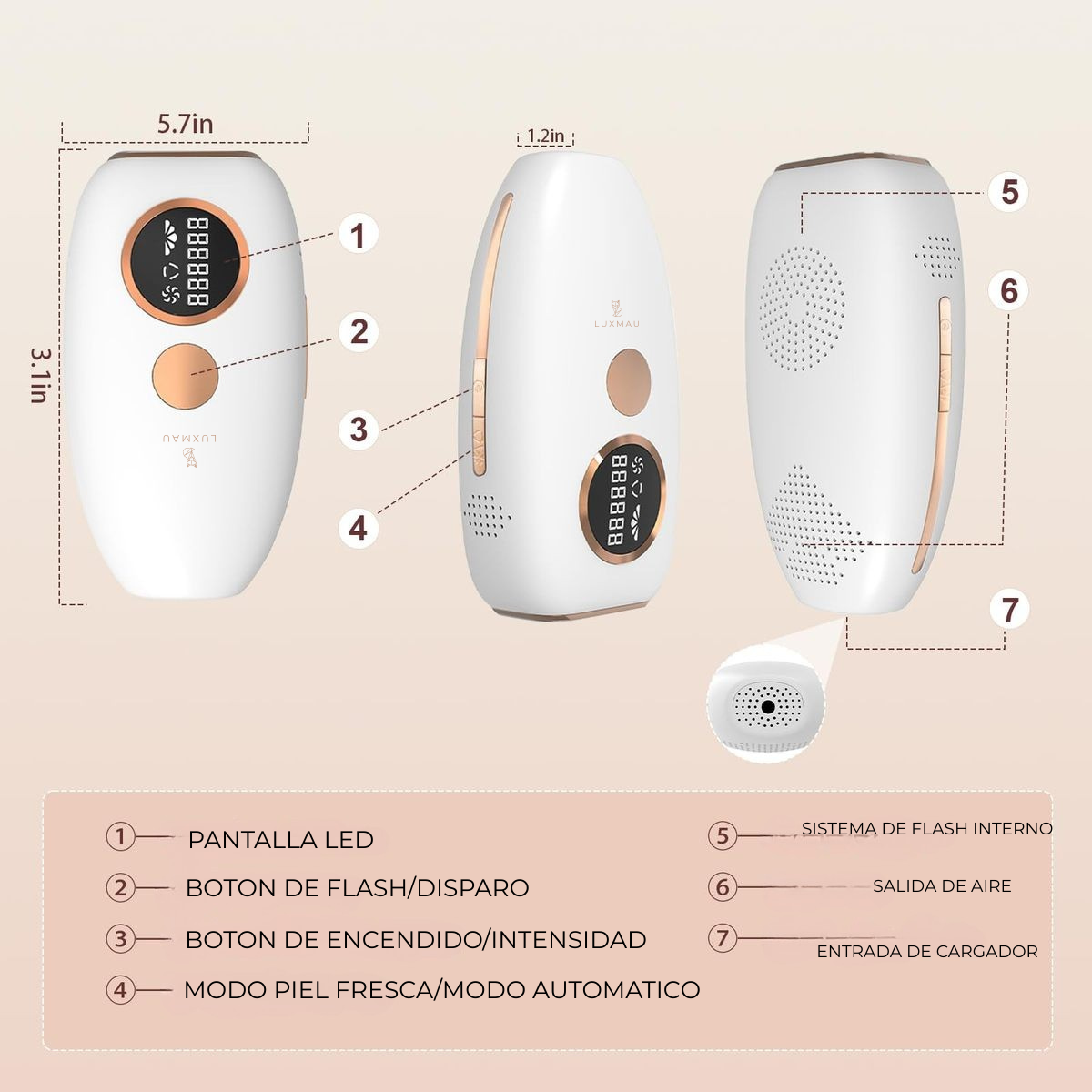 Depiladora IPL Luxmau™ | Piel Suave sin Vello en Semanas